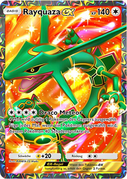 Rayquaza-ex-P-A-Pokémon-TCG-Sammelkartenspiel-Pocket-Full-Art-Promo-Karte-Deutsch