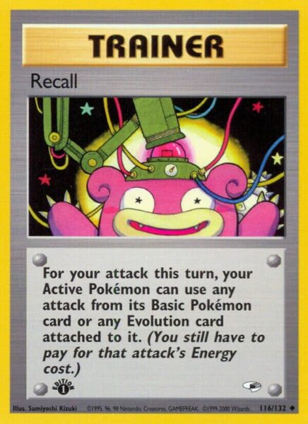 Recall-116-132-Gym-Heroes-Pokémon-Karte-Englisch-TCG-Sammelkartenspiel-2000