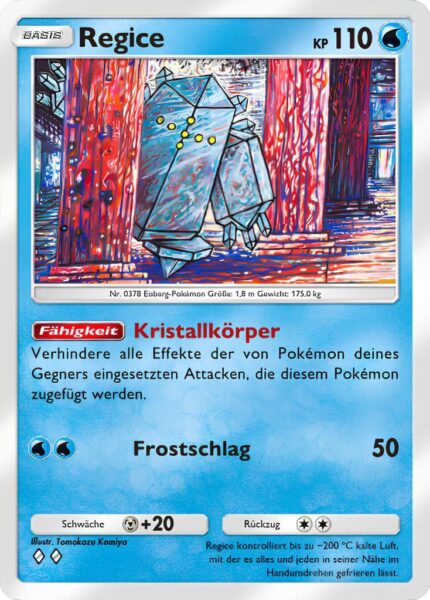 Regice-034-207-Kollision-von-Raum-und-Zeit-Pokémon-TCG-Sammelkartenspiel-Pocket-Karte