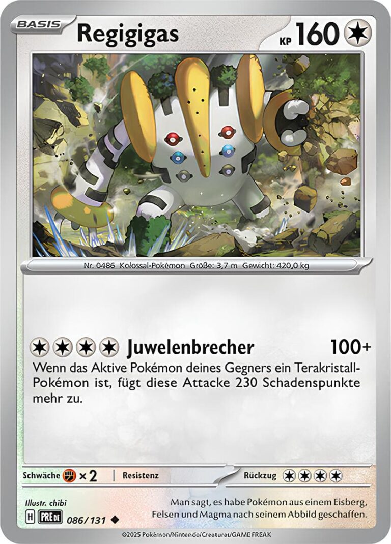Regigigas-086-131-Prismatische-Entwicklungen-Pokémon-Karte-Deutsch-TCG