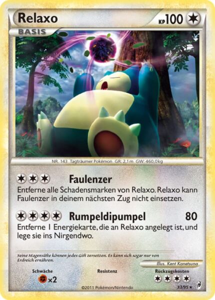 Relaxo-33-95-Ruf-der-Legenden-Pokémon-Karte-Deutsch-TCG-Sammelkartenspiel