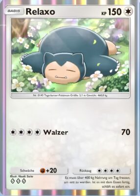 Relaxo-Pokémon-TCG-Sammelkartenspiel-Pocket-Unschlagbare-Gene-Digitale-Karte-2024