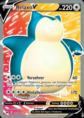 Relaxo-V-197-Schwert-Schild-Pokémon-Karte