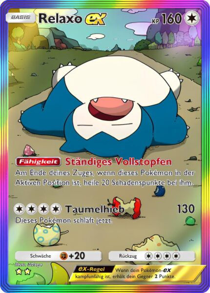 Relaxo-ex-091-069-A3b-Evoli-Hain-Pokémon-TCG-Sammelkartenspiel-Pocket-Karte-Deutsch