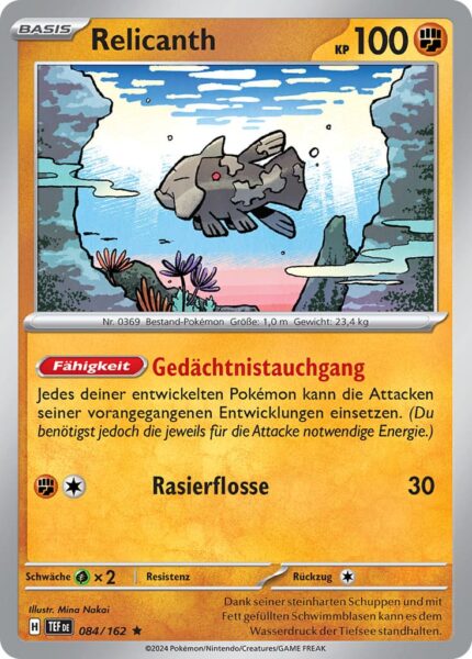Relicanth-084-162-Gewalten-der-Zeit-Pokémon-Karte