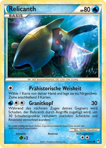 Relicanth-69-95-Ruf-der-Legenden-Pokémon-Karte-Deutsch-TCG-Sammelkartenspiel