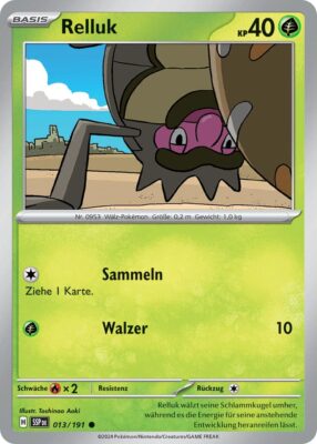 Relluk-013-191-SSP-DE-Karmesin-Purpur-Stürmische-Funken-Pokémon-Karte-Deutsch-TCG