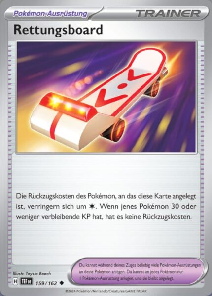 Rettungsboard_159-162_TEF-DE_Gewalten-der-Zeit_Temporal-Forces_Pokémon-Karte_Deutsch_TCG