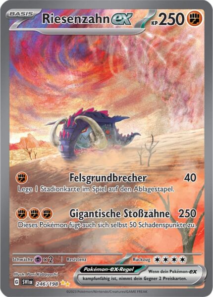 Riesenzahn-ex_246_SV1DE_Karmesin-Purpur_Pokémon-Karte