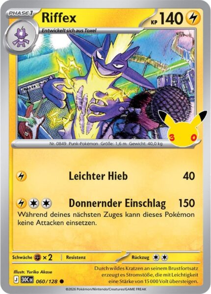 Riffex-060-128-30C-30-Jahre-Jubiläum-30th-Celebration-Pokémon-Karte-Deutsch