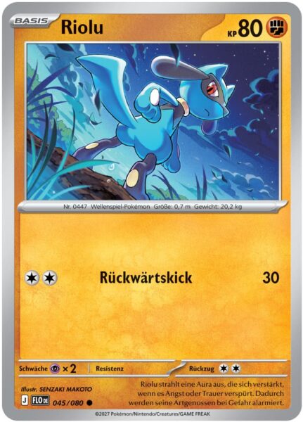 Riolu-045-080-FLO-Pokémon-Karte-Deutsch-TCG-2027