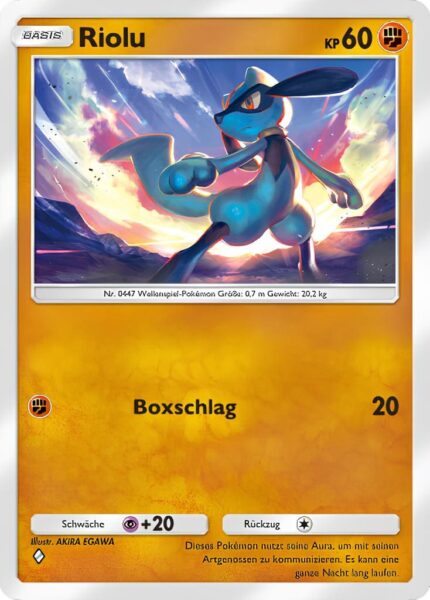 Riolu-091-207-Kollision-von-Raum-und-Zeit-Pokémon-TCG-Sammelkartenspiel-Pocket-Karte