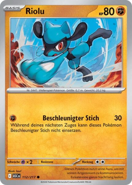 Riolu-112-217-ASC-Erhabene-Helden-Pokémon-Karte-Deutsch