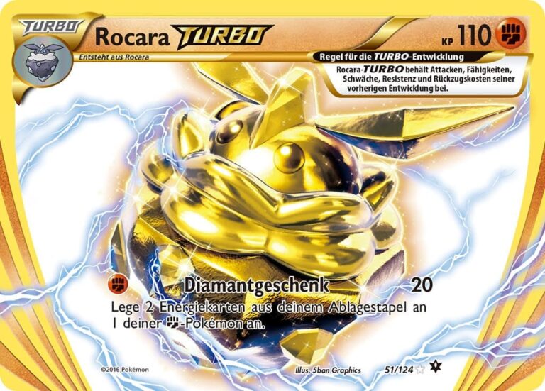 Rocara-TURBO-51-124-XY-Schicksalschmiede-Pokémon-Karte-Deutsch