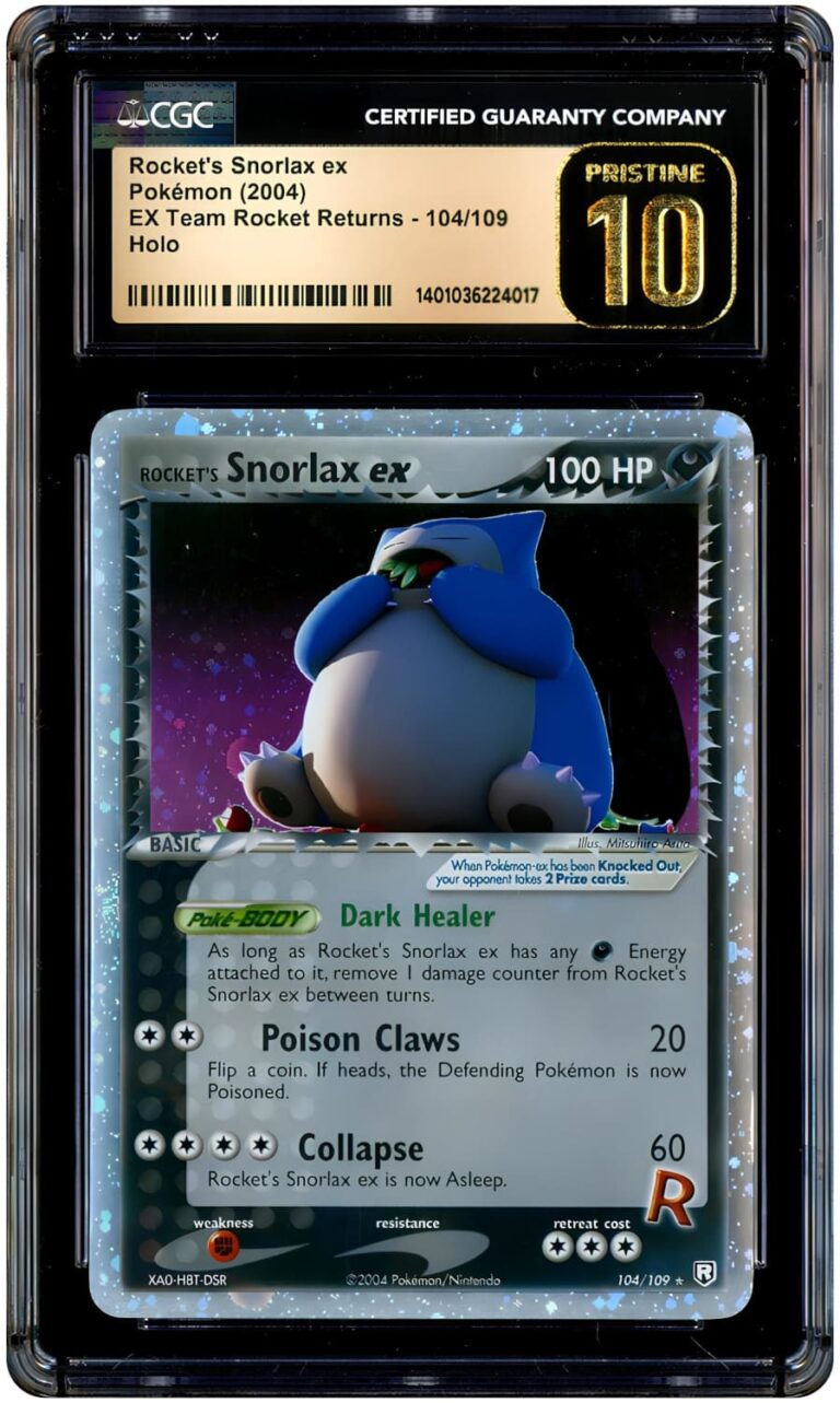 Rockets-Snorlax-ex-104-109-EX-Team-Rockets-Returns-Pokémon-Karte-Englisch-CGC-Pristine-10