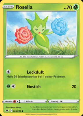 Roselia-003-Schwert-Schild-Pokémon-Karte