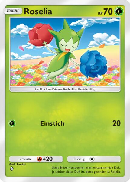 Roselia-008-207-Kollision-von-Raum-und-Zeit-Pokémon-TCG-Sammelkartenspiel-Pocket-Karte