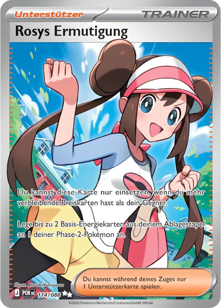 Rosys-Ermutigung-114-088-Optimale-Ordnung-Full-Art-Pokémon-Karte-Deutsch