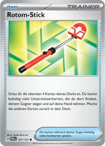 Rotom-Stick-127-131-Prismatische-Entwicklungen-Pokémon-Karte-Deutsch-Karmesin-Purpur-TCG-Sammelkartenspiel