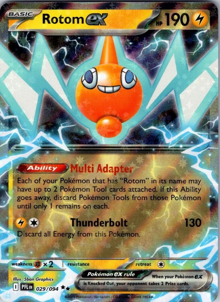 Rotom-ex-029-094-Phantasmal-Flames-Fatale-Flammen-Pokémon-Karte-Englisch