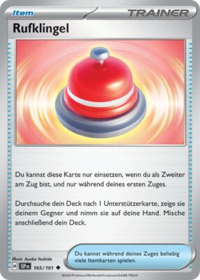 Rufklingel-165-191-SSP-DE-Karmesin-Purpur-Stürmische-Funken-Pokémon-Karte-Deutsch-TCG