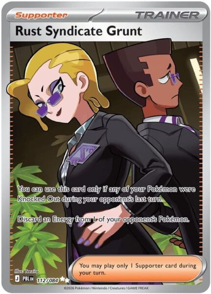 Rust-Syndicate-Grunt-112-084-Pitch-Black-Dunkelnacht-Full-Art-Pokémon-Karte-Englisch-neu