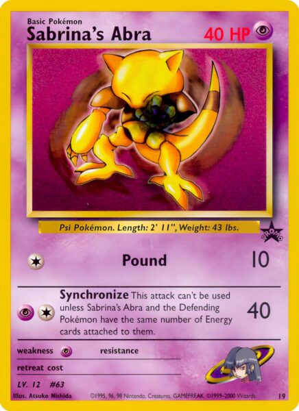 Sabrinas-Abra-19-Wizards-Black-Star-Promo-Pokémon-Karte-Englisch-TCG-Sammelkartenspiel