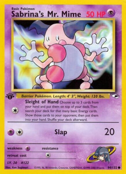 Sabrinas-Mr.-Mime-94-132-Gym-Heroes-Pokémon-Karte-Englisch-TCG-Sammelkartenspiel-2000