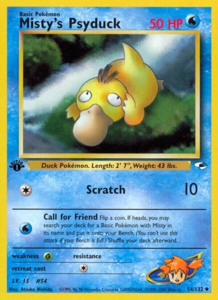 Sabrinas-Psyduck-54-132-Gym-Heroes-Pokémon-Karte-Englisch-TCG-Sammelkartenspiel-2000