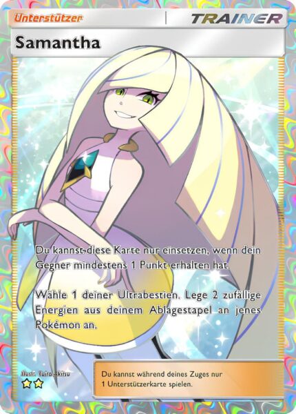 Samantha-083-069-A3a-Dimensionale-Krise-Pokémon-TCG-Sammelkartenspiel-Pocket-Full-Art-Karte