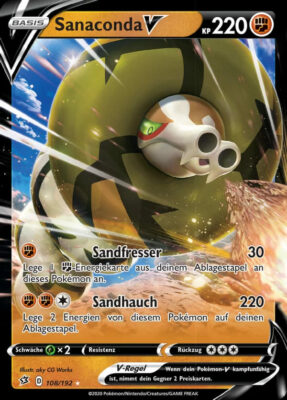 Sanaconda-V-108-Clash-der-Rebellen-Pokémon-Karte