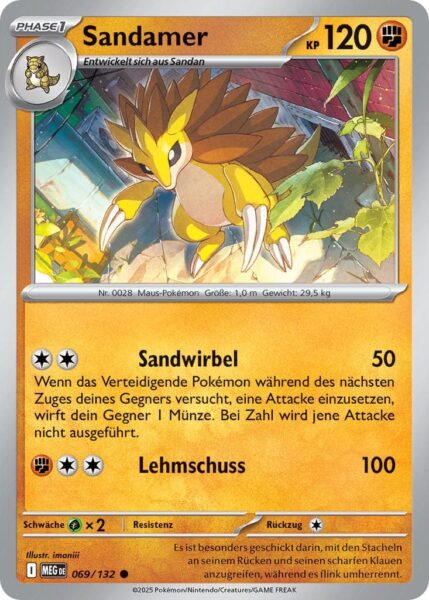 Sandamer-069-132-MEG-DE-Mega-Entwicklung-Pokémon-Karte-Deutsch