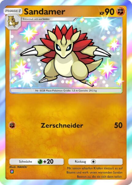 Sandamer-095-069-B1a-Feuerrote-Flammen-Pokémon-TCG-Pocket-Karte-Deutsch