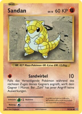 Sandan_54-108_XY-Evolution-Evolutions_Pokémon-Karte_Deutsch