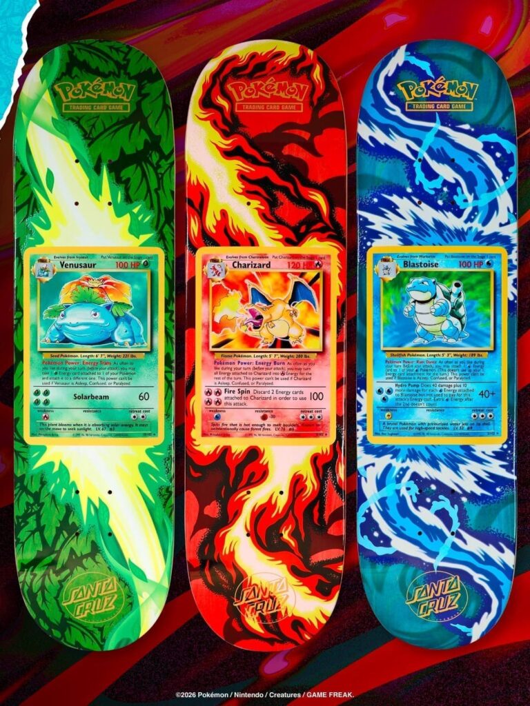Santa-Cruz-alle-Pokémon-TCG-Skateboards-enthüllt-30th-celebration-Jubiläum-2026-1