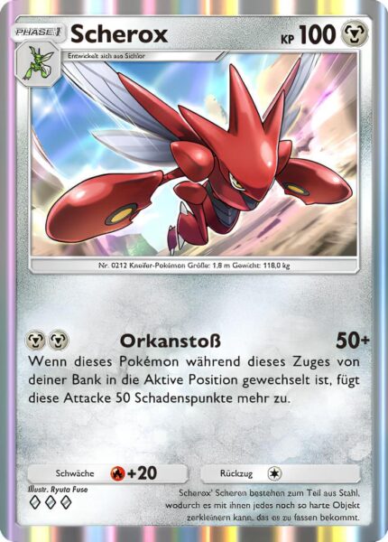 Scherox-123-161-Weisheit-von-Meer-und-Himmel-A4-Pokémon-TCG-Sammelkartenspiel-Pocket-Karte