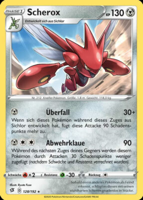 Scherox-128-Clash-der-Rebellen-Pokémon-Karte