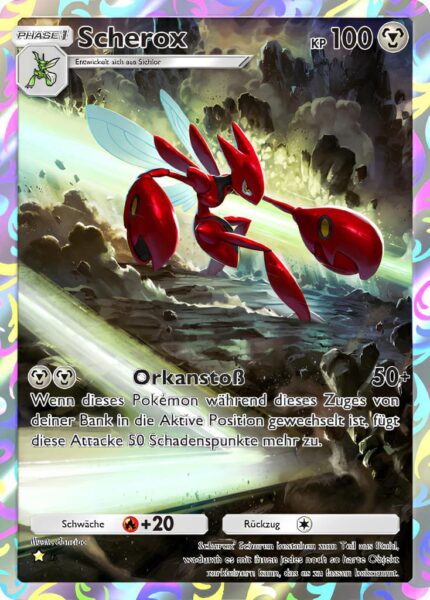 Scherox-180-161-Weisheit-von-Meer-und-Himmel-A4-Pokémon-TCG-Sammelkartenspiel-Pocket-Karte