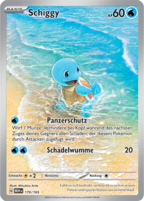 Schiggy-170-165-Pokémon-Karmesin-Purpur-151-MEW-DE-Illustration-Rare-Full-Art-Pokémon-Karte-Karten-Deutsch