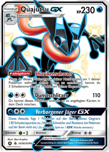 Schillerndes-Quajutsu-GX-SV56-SV94-Verborgenes-Schicksale-Shiny-Full-Art-Pokémon-Karte-Deutsch