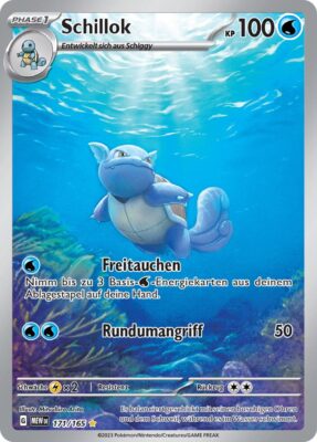 Schillok-171-165-MEW-DE-Pokémon-151-Illustration-Rare-Karte-Karmesin-Purpur-TCG-Sammelkartenspiel-Deutsch