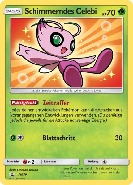 Schimmerndes-Celebi-SM79-Schimmernde-Legenden - Promo-Pokémon-Karte-Deutsch