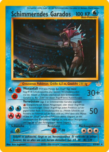 Schimmerndes-Garados_65-64_Neo-Revelation_Schimmernde-Holo-Pokémon-Karte_Deutsch