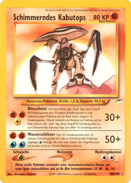 Schimmerndes_Kabutops_Neo_Destiny_108-105_Schimmernde-Pokemon-Karte_Deutsch_TCG