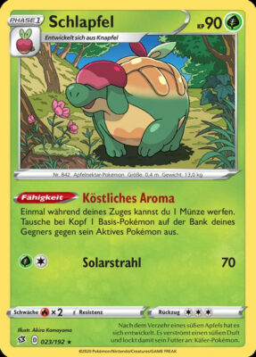 Schlapfel-023-Clash-der-Rebellen-Pokémon-Karte