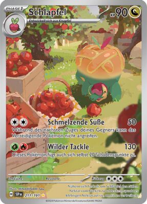 Schlapfel-211-191-SSP-DE-Karmesin-Purpur-Stürmische-Funken-Illustration-Rare-Pokémon-Karte-Deutsch