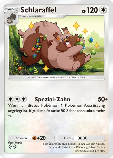 Schlaraffel-065-069-A3b-Evoli-Hain-Pokémon-TCG-Sammelkartenspiel-Pocket-Karte-Deutsch