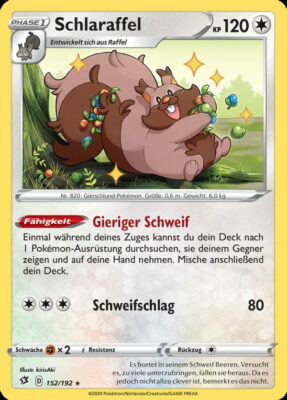 Schlaraffel-152-Clash-der-Rebellen-Pokémon-Karte