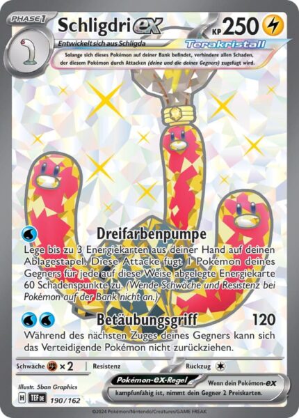 Schligdri-ex-190-162-Gewalten-der-Zeit-Terakristall-Full-Art-Pokémon-Karte