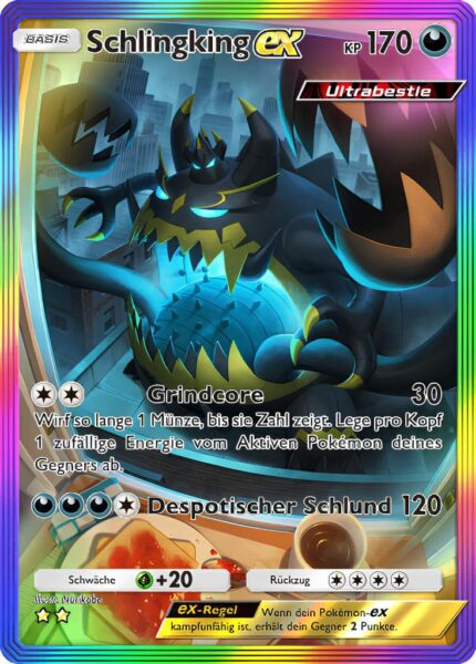 Schlingking-ex-086-069-A3a-Dimensionale-Krise-Pokémon-TCG-Sammelkartenspiel-Pocket-Rainbow-Illustration-Rare-Karte